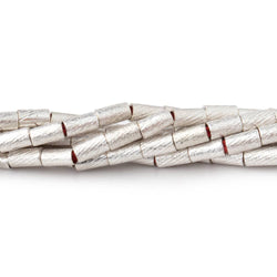 5x3mm Brushed Tube Beads 8 inch 37 pieces (ONLINE ORDER ONLY)