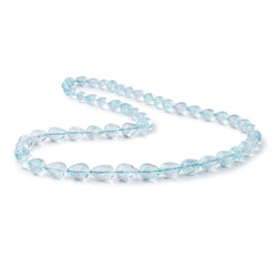 5x4-10x8mm Aquamarine Faceted Tear Drops 18 inch 54 beads AA (ONLINE ORDER ONLY)