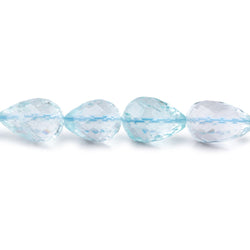 5x4-10x8mm Aquamarine Faceted Tear Drops 18 inch 54 beads AA (ONLINE ORDER ONLY)