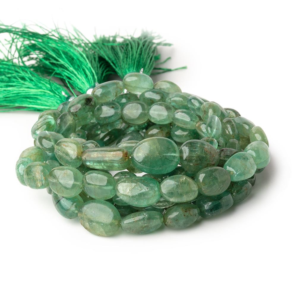5x4-10x8mm Emerald plain nugget beads 17 inch 56 pieces A (ONLINE ORDER ONLY)