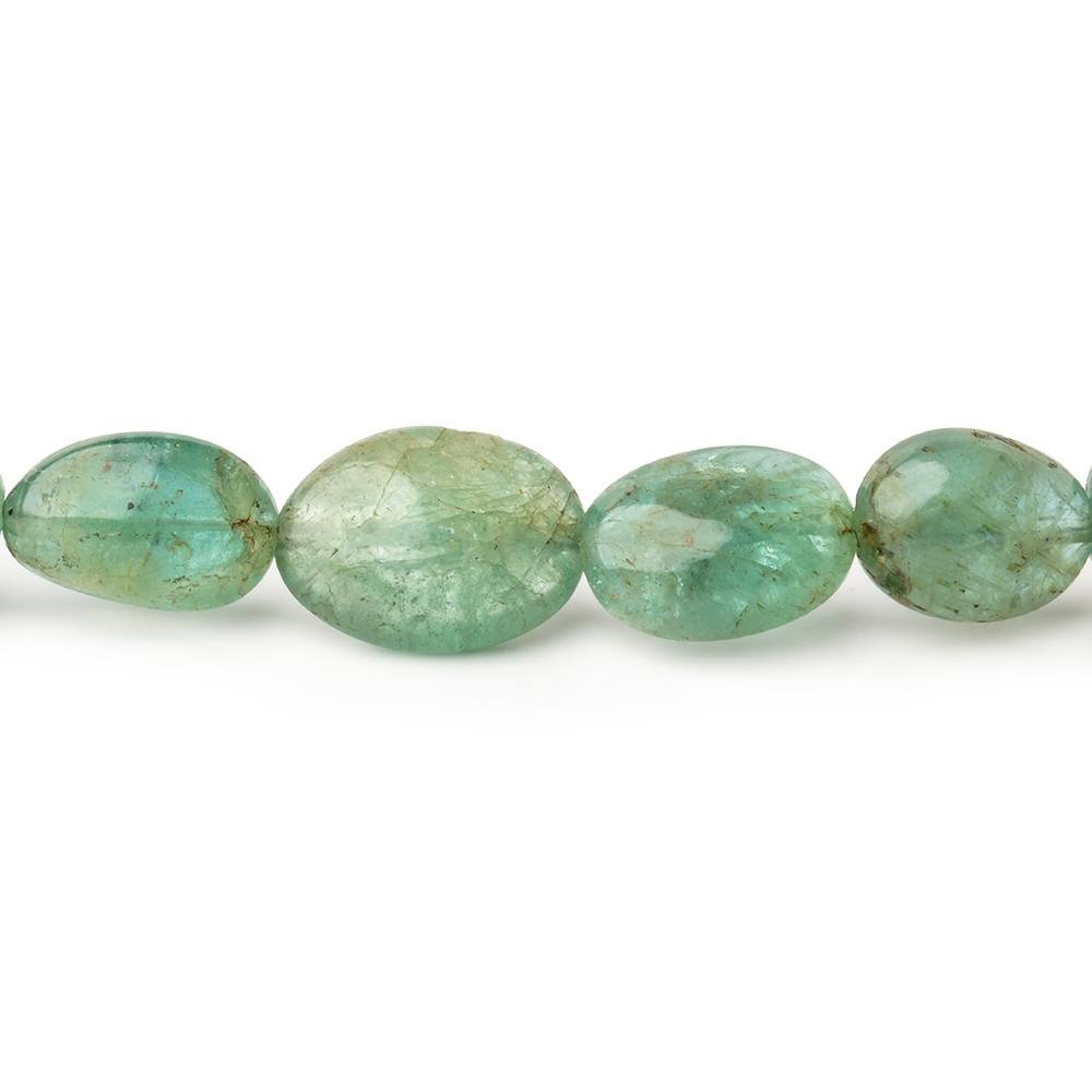 5x4-10x8mm Emerald plain nugget beads 17 inch 56 pieces A (ONLINE ORDER ONLY)