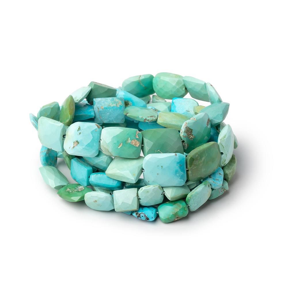 5x4-12x9mm Sleeping Beauty Turquoise Faceted Rectangles 16 inch 48 Beads (ONLINE ORDER ONLY)