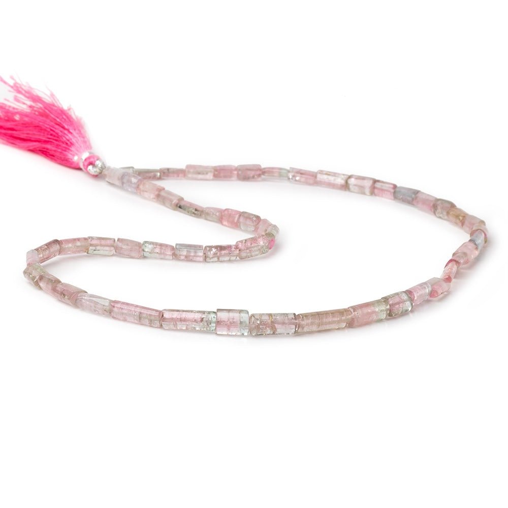 5x4-13x5mm Multi Color Tourmaline Natural Tube Beads 16 inch 53 pieces AA (ONLINE ORDER ONLY)