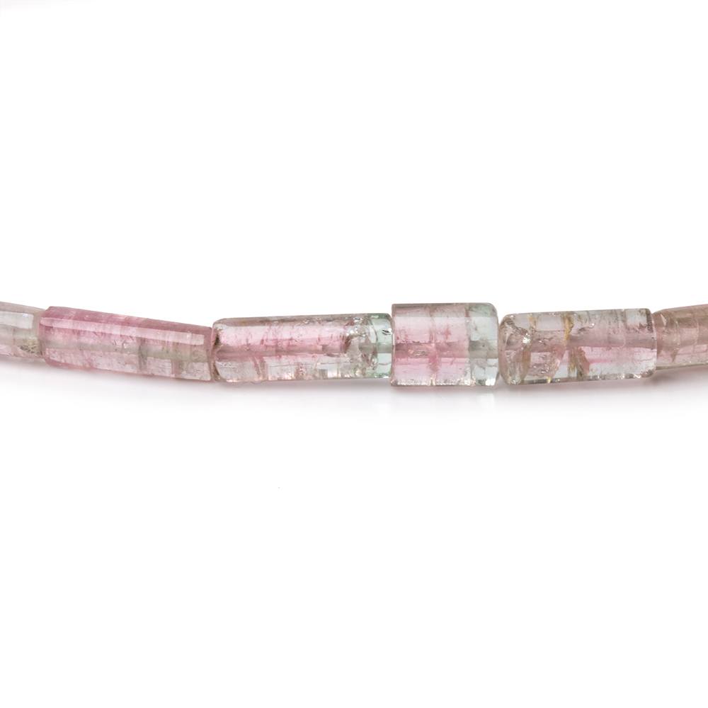 5x4-13x5mm Multi Color Tourmaline Natural Tube Beads 16 inch 53 pieces AA (ONLINE ORDER ONLY)