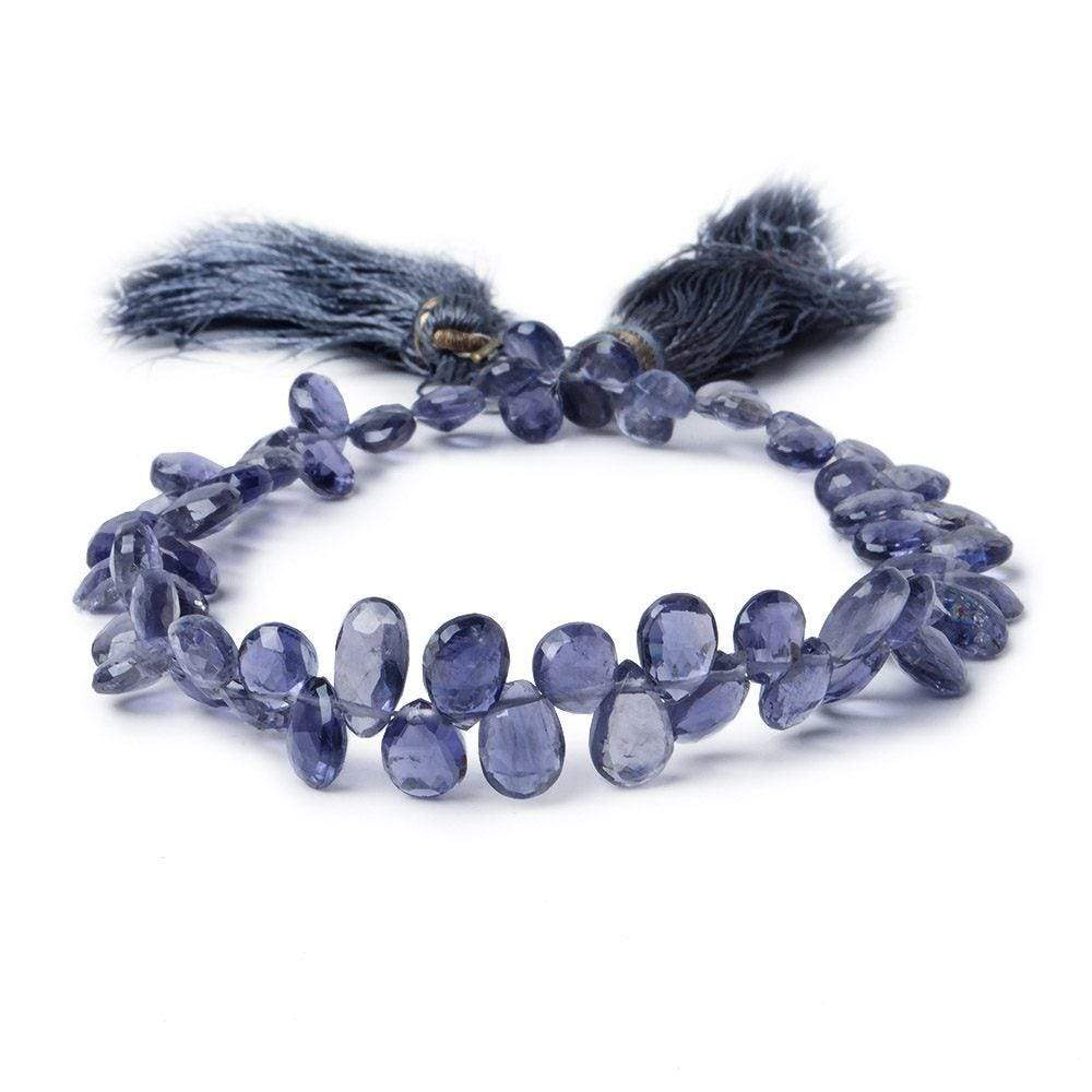 5x4-6x4mm Iolite Pear Briolette Beads 8 inch 70 pieces AAA (ONLINE ORDER ONLY)