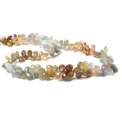 5x4-9x6mm Fancy Sapphire faceted pear beads 18.5 inch 182 pieces (ONLINE ORDER ONLY)