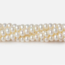 5x4mm Cream Center Drilled Button Freshwater Pearl 94 pieces (ONLINE ORDER ONLY)