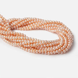 5x4mm Blush Side Drilled Off Round Freshwater Pearl 15.5 inch 96 pieces (ONLINE ORDER ONLY)