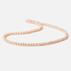 5x4mm Blush Side Drilled Off Round Freshwater Pearl 15.5 inch 96 pieces (ONLINE ORDER ONLY)