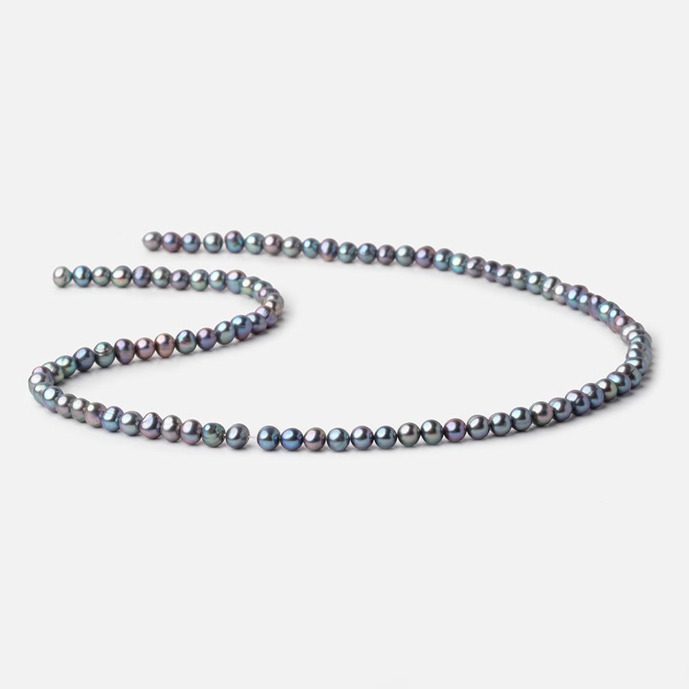 5x4mm Peacock Side Drill Baroque Freshwater Pearls 16 inch 96 Beads AA (ONLINE ORDER ONLY)