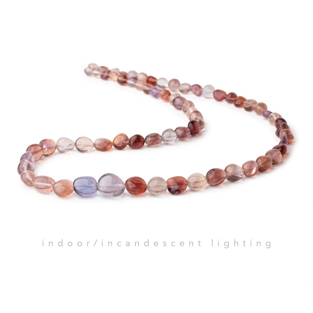 5x5-11x10mm Color Change Fluorite Plain Nugget Beads 18 inch 67 pieces (ONLINE ORDER ONLY)