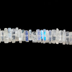 5x5-6x6mm Rainbow Moonstone Plain Square Heshi Beads 16 inch 278 pcs (ONLINE ORDER ONLY)