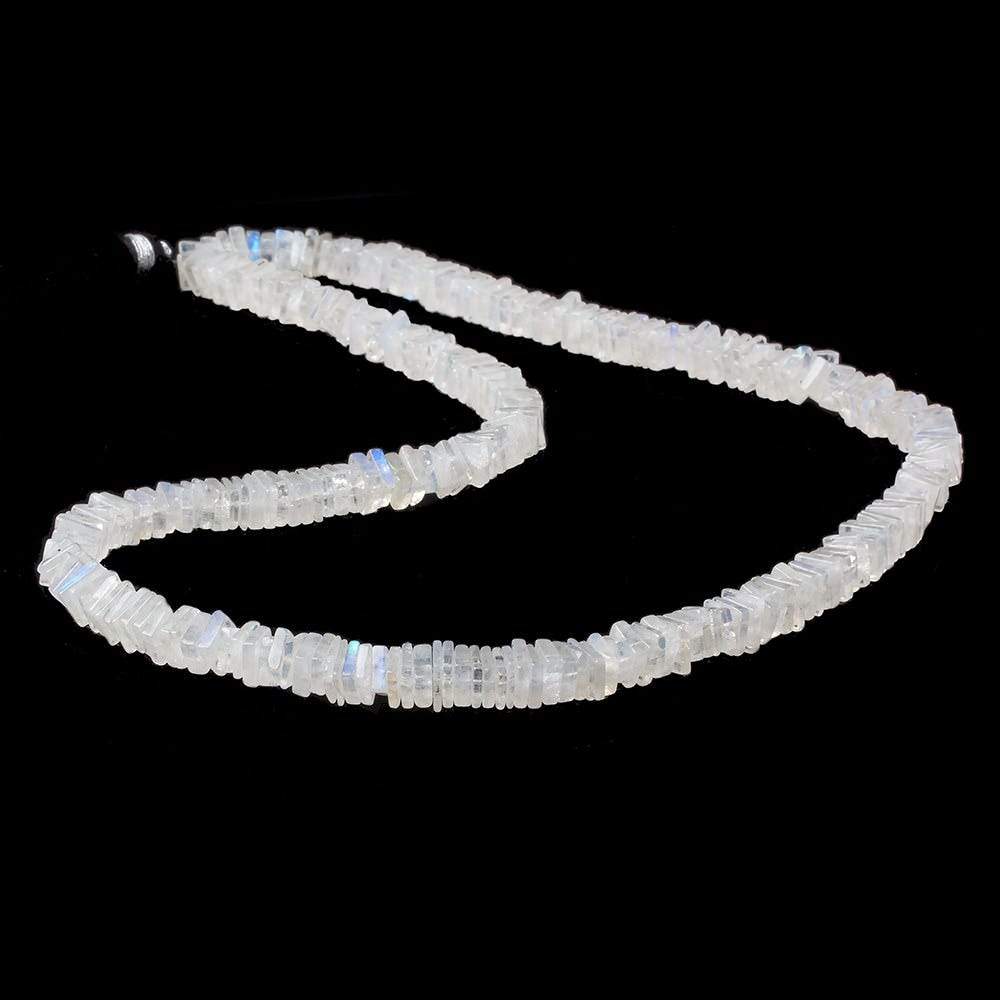 5x5-6x6mm Rainbow Moonstone Plain Square Heshi Beads 16 inch 278 pcs (ONLINE ORDER ONLY)