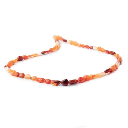 5x5-8x6mm Mexican Fire Opal plain nuggets 18 inch 60 Beads (ONLINE ORDER ONLY)