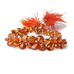 5x5-9x9mm Mandarin Garnet Heart Beads 7.5 inch 55 pieces AAA (ONLINE ORDER ONLY)