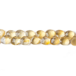 5x5mm Citrine Heart Micro-Briolette Beads 6 inch 54 pieces (ONLINE ORDER ONLY)