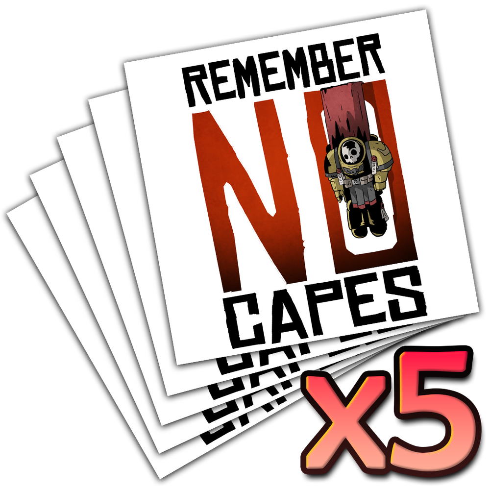 Premium Vinyl Stickers - All Heroes Wear Capes