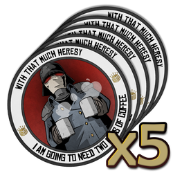 Premium Vinyl Stickers - Two Cups For Heresy