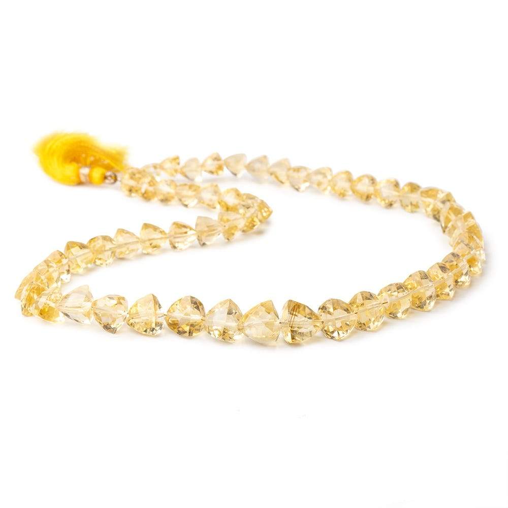 6-10mm Citrine Faceted Trillion Beads 16 inch 57 pieces (ONLINE ORDER ONLY)