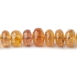 6-10mm Imperial & Precious Topaz plain rondelles 20 inch 112 beads AA (ONLINE ORDER ONLY)