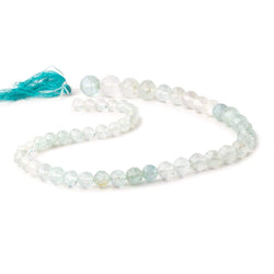 6-11mm Aquamarine Faceted Round Beads 14.5 inch 51 pieces (ONLINE ORDER ONLY)