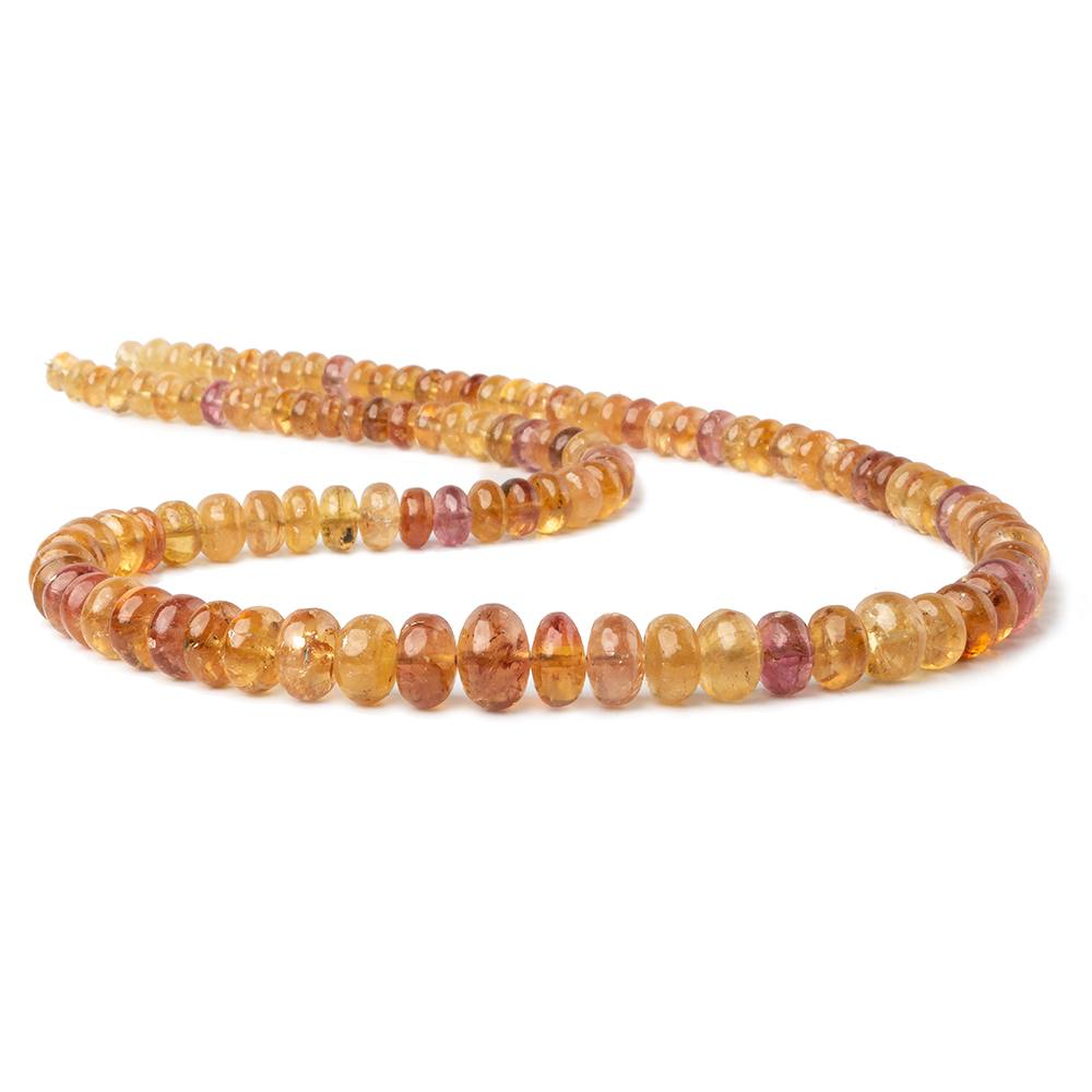 6-11mm Imperial & Precious Topaz plain rondelle beads 20 inch 113 pieces AA (ONLINE ORDER ONLY)