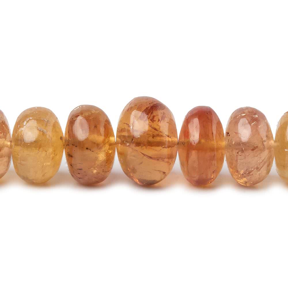 6-11mm Imperial & Precious Topaz plain rondelle beads 20 inch 113 pieces AA (ONLINE ORDER ONLY)