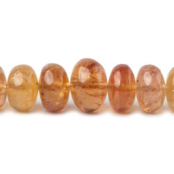 6-11mm Imperial & Precious Topaz plain rondelle beads 20 inch 113 pieces AA (ONLINE ORDER ONLY)