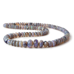 6-12mm Australian Purple Opal faceted rondelles 18 inch 108 beads AAA (ONLINE ORDER ONLY)