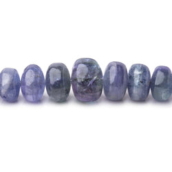 6-12mm Tanzanite Plain Rondelle Beads 17 inch 85 pieces A (ONLINE ORDER ONLY)