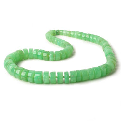 6-13mm Chrysoprase Plain Hishi beads 16 inch 68 pieces AA (ONLINE ORDER ONLY)