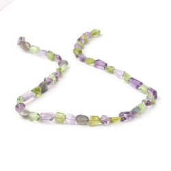 6-16mm Multi Gemstone Faceted Nugget Beads 16 inch 47 pieces (ONLINE ORDER ONLY)