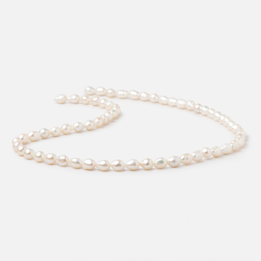 6-6.5mm Creamy Petite Ultra Baroque Freshwater Pearls 16 inch 66 Beads (ONLINE ORDER ONLY)