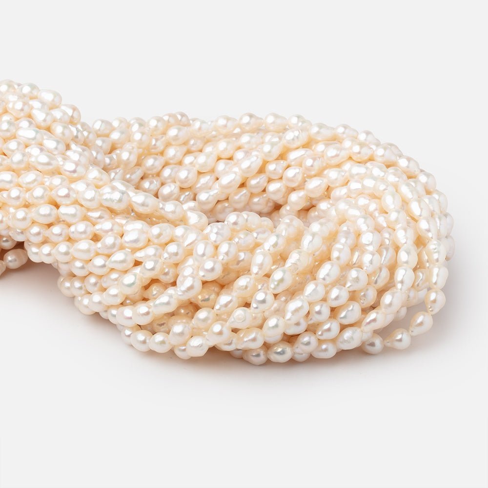 6-6.5mm Creamy Petite Ultra Baroque Freshwater Pearls 16 inch 66 Beads (ONLINE ORDER ONLY)