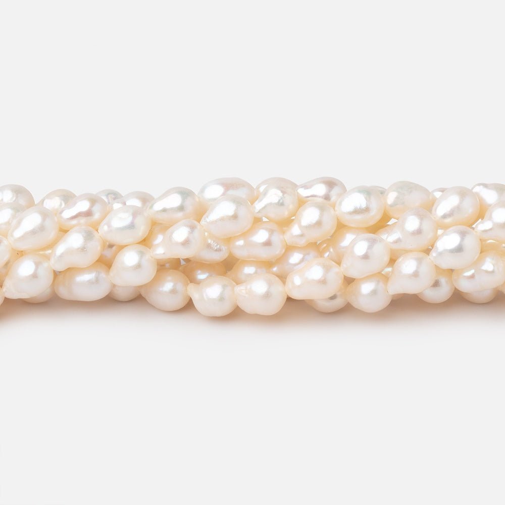 6-6.5mm Creamy Petite Ultra Baroque Freshwater Pearls 16 inch 66 Beads (ONLINE ORDER ONLY)