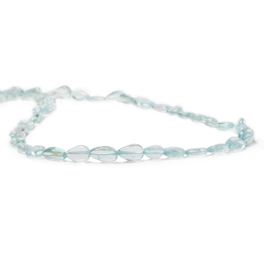 6-7mm Aquamarine Straight Drilled Plain Pear 14 inch 52 pieces (ONLINE ORDER ONLY)