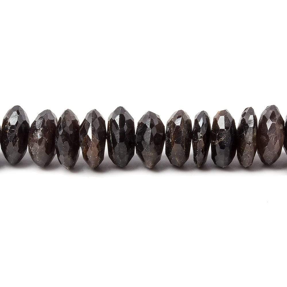 6-7mm Chocolate Sapphire German Faceted Rondelle beads 16 inch 139 pieces (ONLINE ORDER ONLY)