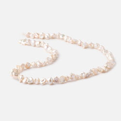 6-7mm Light Peach Side Drilled Keshi Freshwater Pearls 15.5 inch 70 pieces (ONLINE ORDER ONLY)
