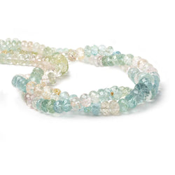 6-7mm Multi Colored Beryl Beads Faceted Rondelle 14 inch 84 pieces (ONLINE ORDER ONLY)