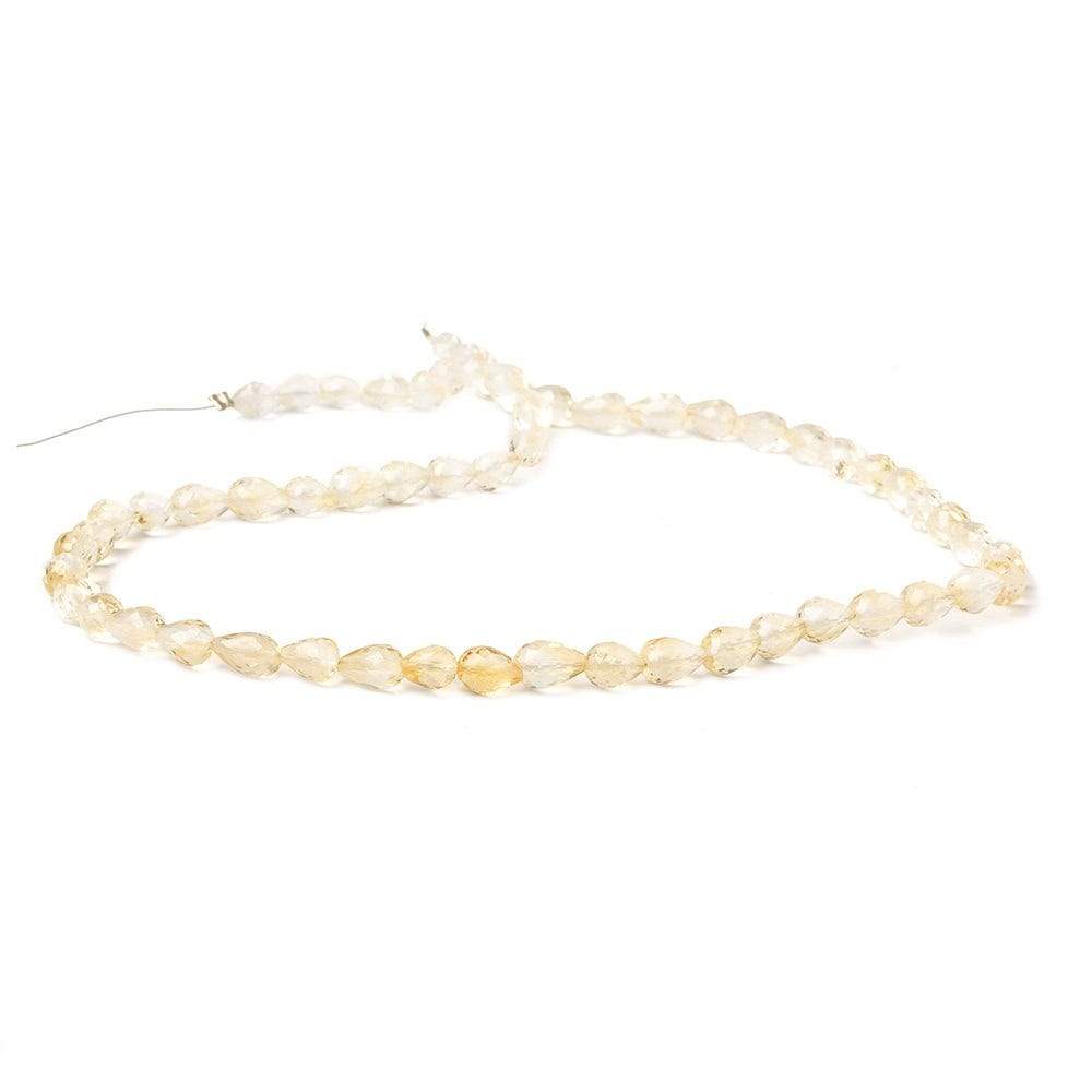 6-7mm Multi Gem Straight Drilled Faceted Tear Drop Beads 16 inch 59 pcs (ONLINE ORDER ONLY)