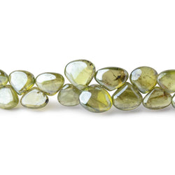 6-7mm Mystic Prehnite Plain Heart Beads 8 inch 58 pieces (ONLINE ORDER ONLY)