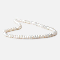 6-7mm Off White Keshi Center Drilled Freshwater Pearls 15.5 inch 112 Beads (ONLINE ORDER ONLY)
