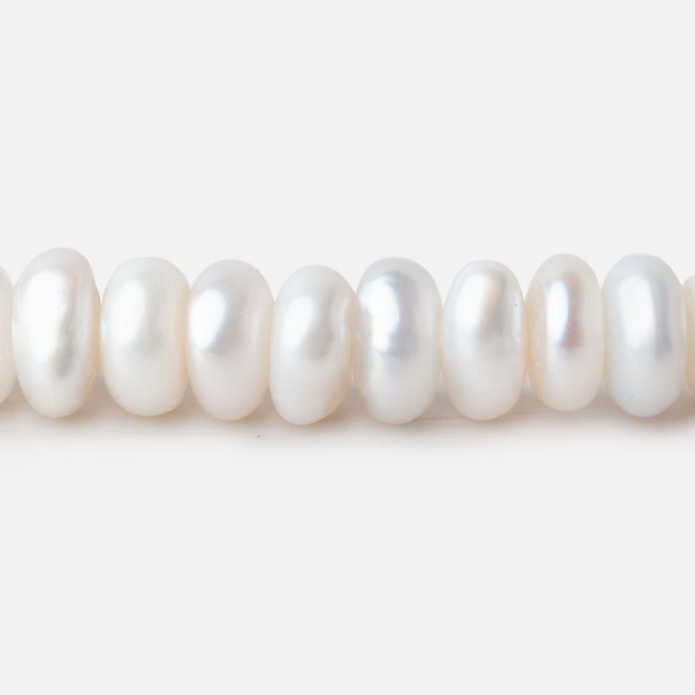 6-7mm Off White Keshi Center Drilled Freshwater Pearls 15.5 inch 112 Beads (ONLINE ORDER ONLY)
