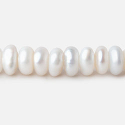 6-7mm Off White Keshi Center Drilled Freshwater Pearls 15.5 inch 112 Beads (ONLINE ORDER ONLY)