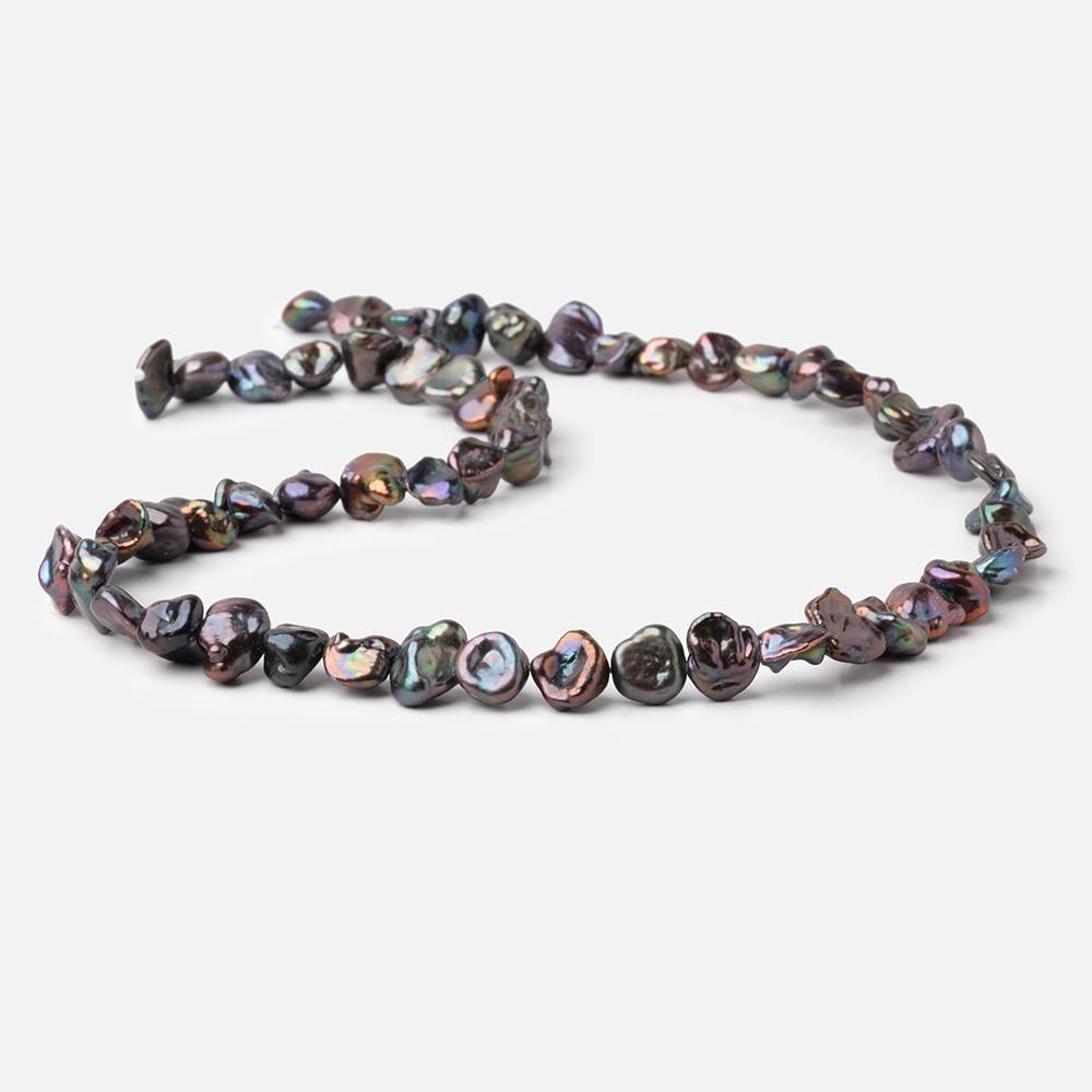 6-7mm Peacock Side Drill Keshi Freshwater Pearls 16 inch 60 pieces (ONLINE ORDER ONLY)