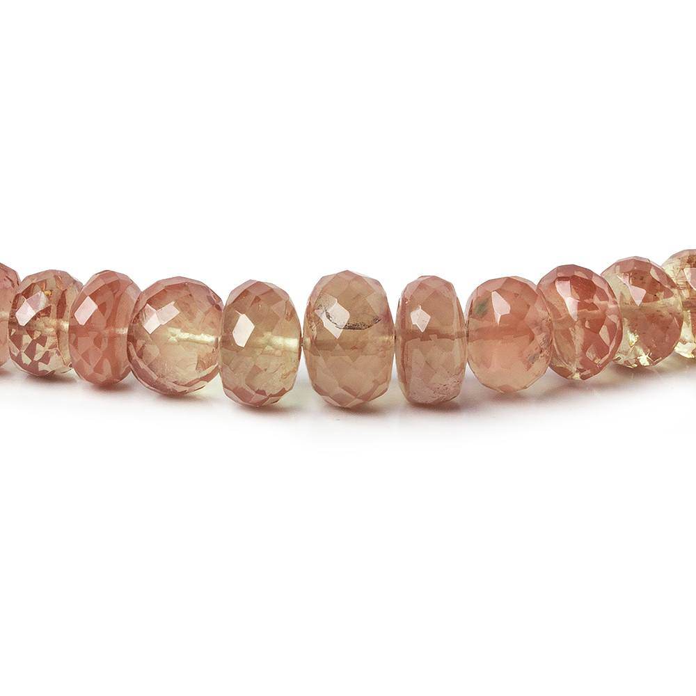6-9.5mm Andesine Faceted Rondelle Beads 18 inch 103 pieces (ONLINE ORDER ONLY)