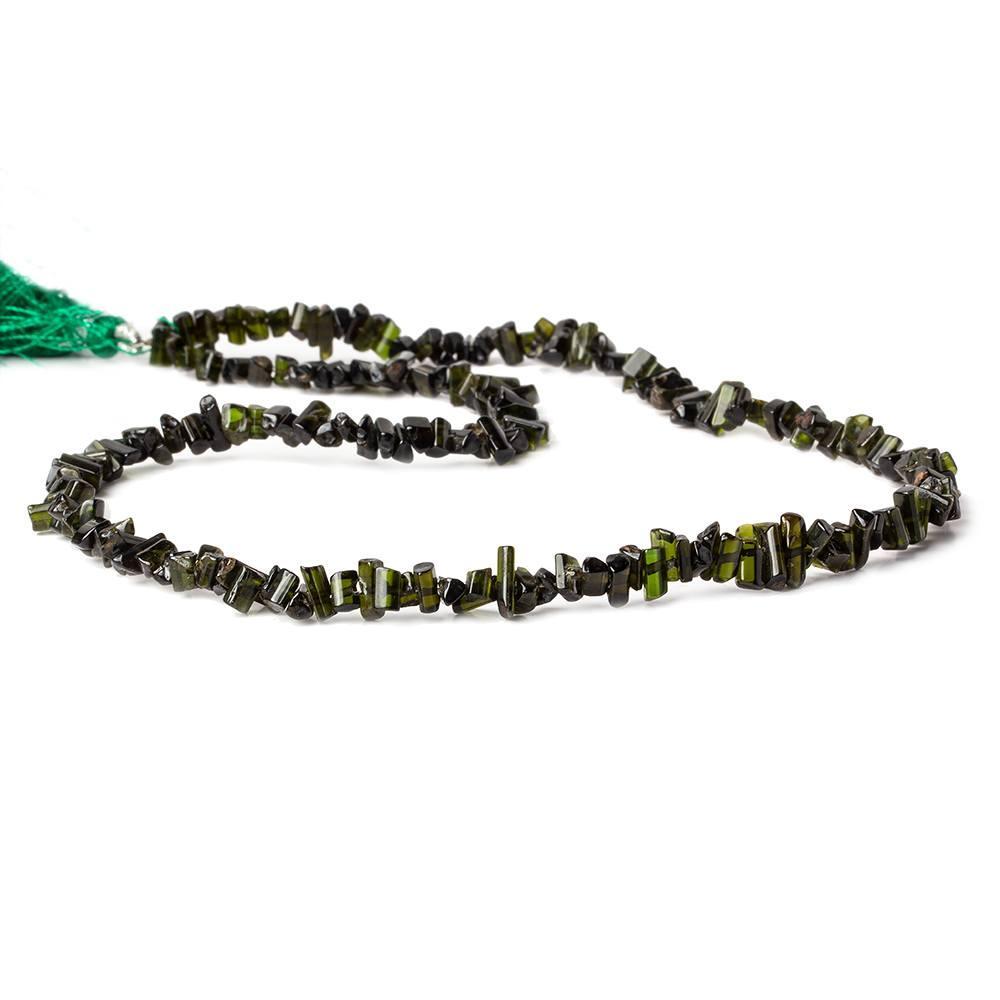 6-9mm Green Tourmaline Top Drill Natural Crystal Beads 16 inch 160 pieces (ONLINE ORDER ONLY)
