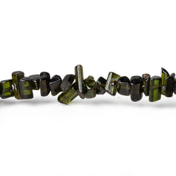 6-9mm Green Tourmaline Top Drill Natural Crystal Beads 16 inch 160 pieces (ONLINE ORDER ONLY)
