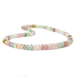 6-9mm Multi-color Afghani Tourmaline Faceted Rondelle Beads 16.5 inch 93 pcs (ONLINE ORDER ONLY)