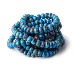 6-9mm Rainbow Calsilica Plain Rondelle Beads 16 inch 85 pieces (ONLINE ORDER ONLY)